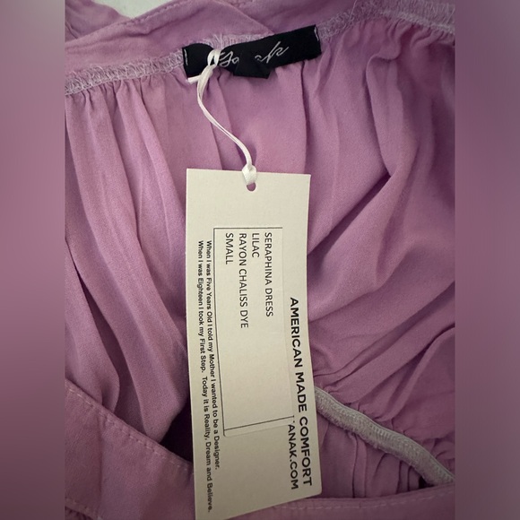 YANA K SERAPHINA MINI DRESS - LILAC SIZE SMALL - Picture 9 of 11